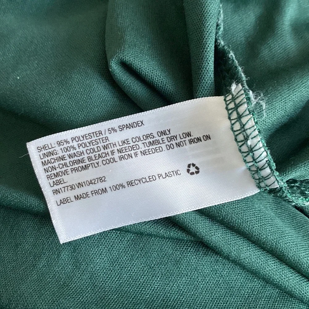 AVA & VIV WOMEN’S GREEN NEW SLEEVELESS LINED MERMAID DRESS SIZE 4X GENTLY USED - Picture 10 of 11